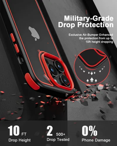 Miniatura 3 de Mobnano Funda transparente para iPhone 11, con protección multicolor a prueba de golpes, no amarillenta, anti arañazos, parte trasera