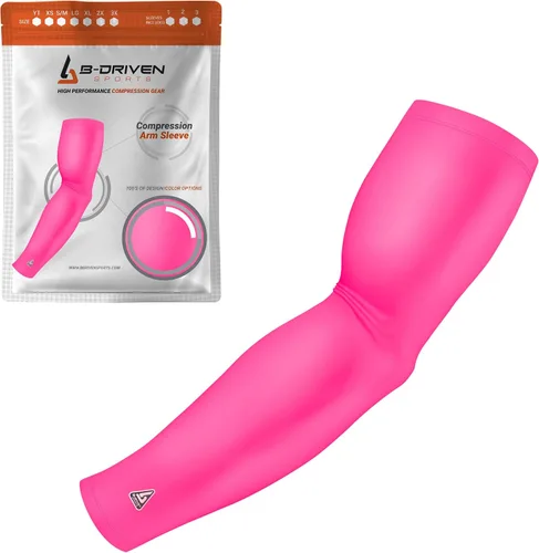 Miniatura 15 de B-Driven Sports Manga de Compresión Pro-Fit para Brazo - Deportes Atléticos Baloncesto, Fútbol, Sóftbol, Carrera, Juegos, - nan (1 unidad)