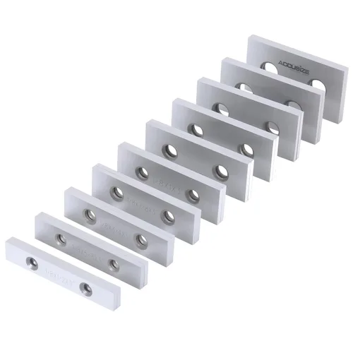 Miniatura 3 de Accusize Industrial Tools 1/8 '' de grosor 10 pares de juegos paralelos de precisión, 3 '' de longitud, EG10-1403