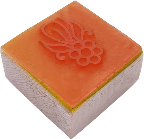 Miniatura 24 de Royal Kraft Sello de goma de madera espiral - Impresión de bloques de bricolaje en papel, tela, henna Rtag020