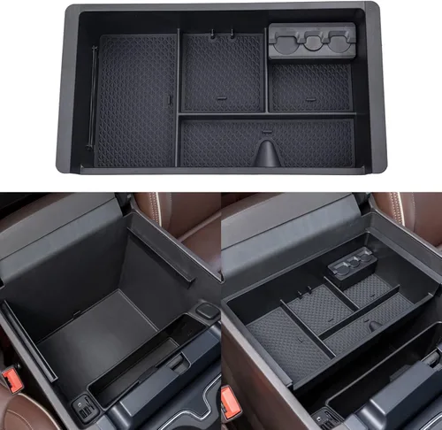 Miniatura 8 de JKCOVER Compatible con Chevy Silverado/GMC Sierra 2014-2018 y Chevy Tahoe Suburban/GMC Yukon 2015-2020 accesorios de bandeja organizadora de consola