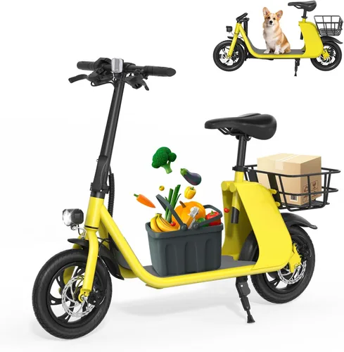Miniatura 10 de RIDWIND Electric Scooter with Seat for Adults, 450W Motor Foldable E Scooter for Adults with LCD Display,15.5MPH, 20 Miles Range, Max Load 265LB