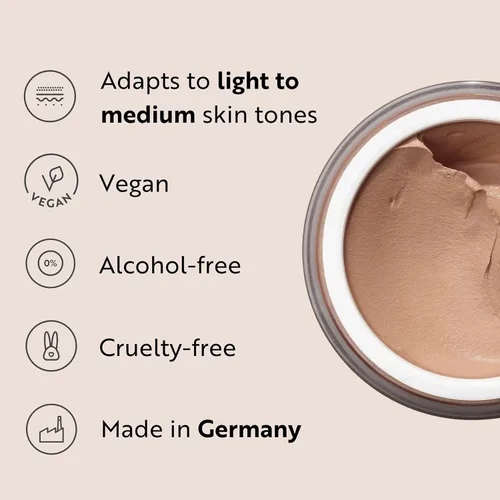 Miniatura 4 de M. Asam Magic Finish Mousse de Maquillaje Tono Porcelana (1.01 onzas líquidas) – imprimación, base, corrector y polvo 4 en 1 con cobertura Tonos