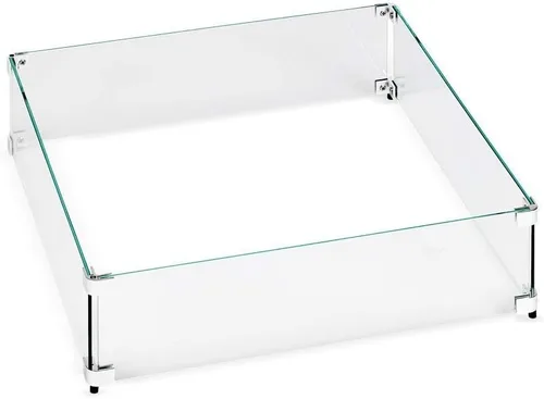 Miniatura 12 de American Fireglass Protector de llama de vidrio templado para sartenes rectangulares de 18 x 6 pulgadas Protector contra viento para exteriores