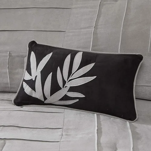 Miniatura 9 de Madison Park Acogedor juego de edredón casual con diseño de bloques para todas las estaciones, falda de cama a juego, almohadas decorativas, King