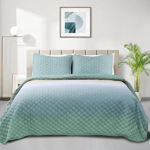 Miniatura 14 de SCHNAUZER HOME Juego de edredón tamaño King de 3 piezas, juego de ropa de cama con estampado de Bailey, juego de colcha ligera y suave reversible