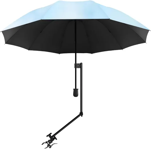 Miniatura 50 de XLINGZA Sombrilla de playa UPF 50+ con abrazadera universal ajustable