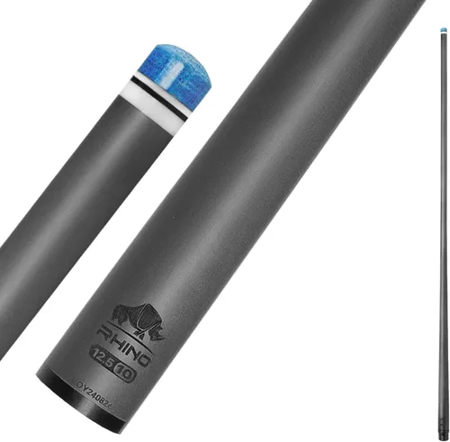 RHINO Eje de piscina de fibra de carbono, Deflexión baja 30 "Eje único, Eje de billar cónico Pro, Punta de cristal TIEMPO, 3/8-8, 3/8-10, 5/16-18,