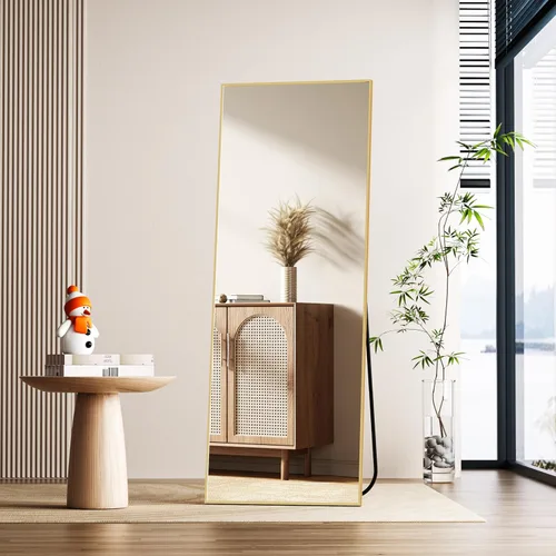 Miniatura 19 de Simple Deluxe Espejo arqueado de longitud completa, espejos de piso grandes de 56 x 15 pulgadas, para pared, puerta, dormitorio, baño, sala de estar