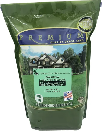 Miniatura 8 de Twin City Seed Co. Semillas ecológicas (festuca de bajo crecimiento), mezcla de hierba de festucas finas, bolsa de 25 libras