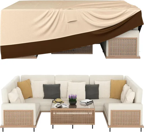 Miniatura 10 de Ruimoy Fundas para muebles de patio, funda impermeable para muebles de exterior, uso general, fundas para mesa exterior y silla, resistentes 600D