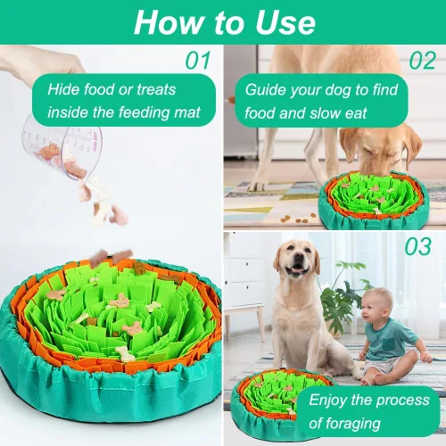 Miniatura 8 de Vivifying Alfombrilla de olfateo para perros, juguetes interactivos de enriquecimiento para perros para aburrimiento y estimulación mental