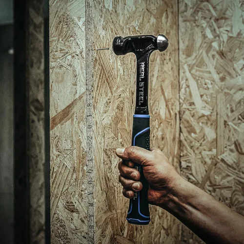 Miniatura 7 de REAL STEEL Martillo de bola de acero forjado de una sola pieza de 16 onzas, negro