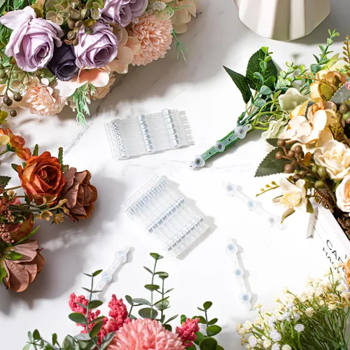 Miniatura 5 de Waydress 10 pares de imanes florales para boutonniere pequeños, pines de ramillete fijos, imanes para gemelos, broches, flor adhesiva para boda