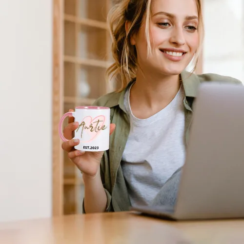 Miniatura 6 de Taza de café personalizada con imagen, texto y nombre, tazas personalizadas por ambos lados de 11 onzas, taza de café personalizada regalos