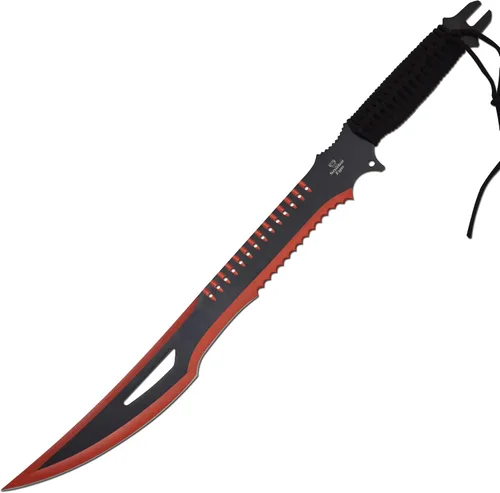 Miniatura 2 de Snake Eye Tactical - Espada de fantasía con funda de nailón, machete para exteriores y camping Rojo