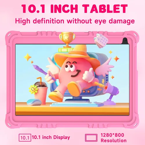 Miniatura 2 de Tablet Android 15 para niños, tabletas de 10 pulgadas para niños, 8 GB RAM 32 GB ROM 1 TB Expand, tableta para niños pequeños con control parental