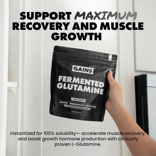 Miniatura 4 de Ganancias en L-glutamina a granel, polvo de glutamina sin gluten para la recuperación muscular y el crecimiento, apoyo después del entrenamiento