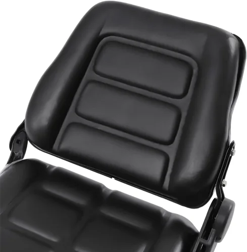 Miniatura 5 de Asiento universal para carretilla elevadora, asiento de tractor plegable con respaldo de ángulo ajustable y asiento de cortacésped