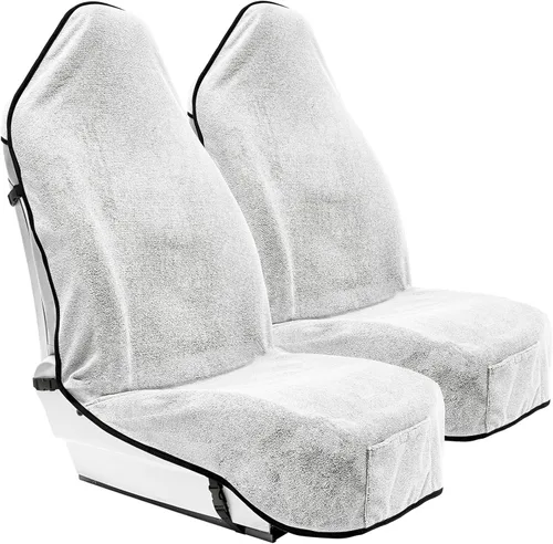 Miniatura 17 de Season Guard Funda de asiento de toalla, protectores impermeables de asiento de automóvil para gimnasio, entrenamiento y estilo de vida activo