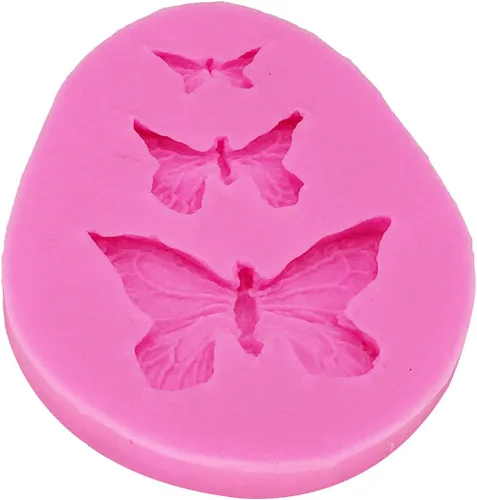 Miniatura 3 de Lindo molde de mariposa 3D reutilizable de grado alimenticio, moldes de silicona antiadherentes para decoración de tartas, molde de chocolate