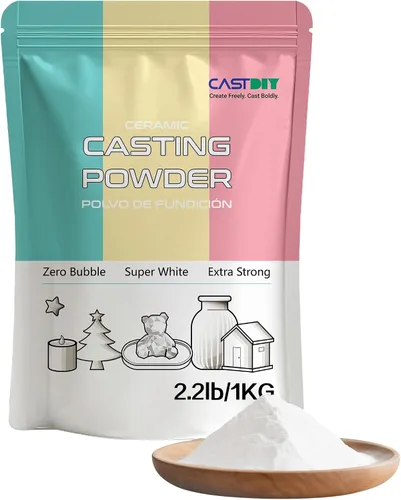 Miniatura 9 de Polvo para Fundición 3 kg, Sin Burbujas, Super Blanco, Super Duro, Inodoro, Polvo de Yeso de Yeso para Moldes de Silicona, Desmolde en 30 Minutos