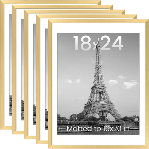 Miniatura 49 de upsimples - Portarretratos de 11 x 14 para galería de fotografías. Marcos para fotos de 8 x 10 pulgadas con paspartú o de 11 x 14 pulgadas sin Dorado