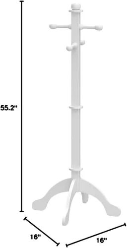 Miniatura 6 de Frenchi Home Furnishing Perchero de abrigos para niños Blanco