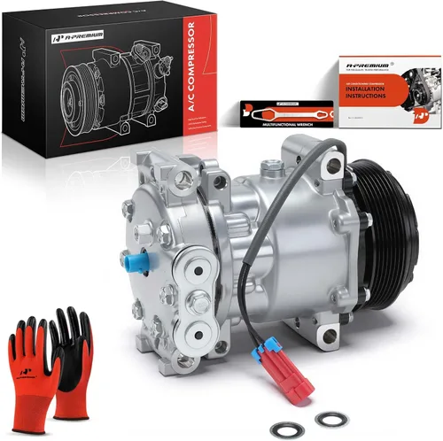 Miniatura 10 de A-Premium Compresor de aire acondicionado de CA con embrague compatible con Chevrolet C6500 Kodiak/C8500 2003-2009 y GMC C6500/C7500 Topkick