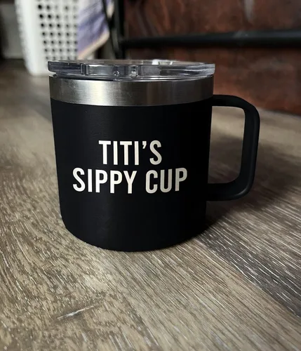 Miniatura 2 de Yanashop88 Titi's Sippy Cup - Taza de café de 14 onzas, vaso Titi, regalos de cumpleaños para Titi de hija - Hijo - Nuevos regalos de Titi - Regalo