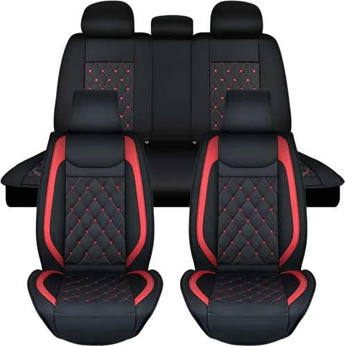 Miniatura 10 de Nilight Fundas de Asientos de Automóvil Impermeables Transpirables de Cuero Sintético Cojines Antideslizantes Funda Universal para Hyundai Honda