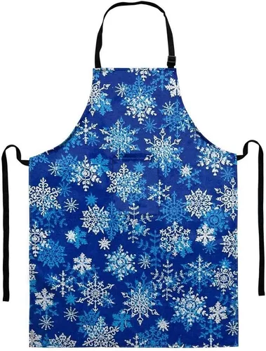 Miniatura 9 de Dellukee Delantal ajustable de cocina con bolsillo para mujeres y hombres, delantales impermeables