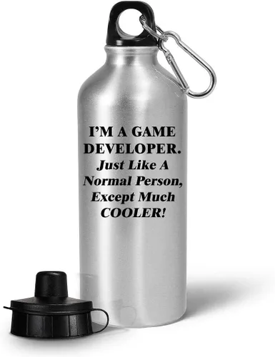 Im a Game Developer Designer Water Bottle Tumbler 20oz Reusable Drinkware - Cute Gifts for Video Gaming Design Dev Team Development Funny Gag Idea -