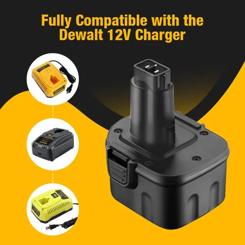 Miniatura 3 de FirstPower Batería de 4.8Ah 12V DW9071 - Compatible con herramientas de batería Dewalt de 12 V DC9071 DW9071 DW9072 DE9037 DE9071 DE9072 DE9074