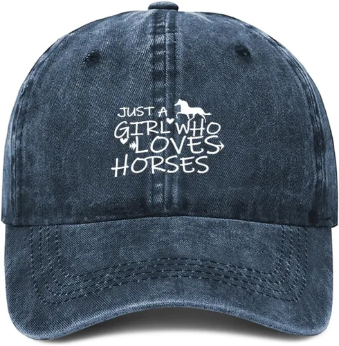 Miniatura 9 de Just Girl Who Loves Horse - Gorra de béisbol para mujer, ajustable, de moda, de algodón