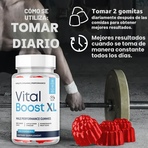 Miniatura 5 de Gomitas Vital Boost XL, gomitas oficiales Vital Boost X L para hombres con todos los ingredientes naturales, Vital BoostXL apoyo avanzado