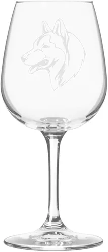 Miniatura 514 de Copa de vino de 12.75 onzas con diseño de perro grabado