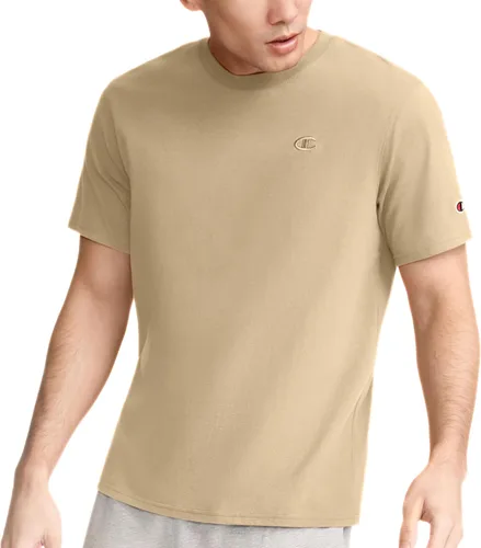 Miniatura 12 de Champion Men's Classic Short Sleeve T-Shirt, Standard Fit, Midweight 100% Cotton, Available in Regular and Big & Tall Blanco brillante