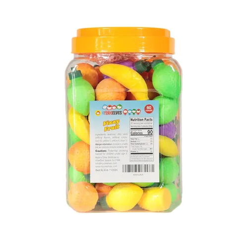 Miniatura 5 de 60 caramelos en polvo con forma de fruta, con tapas de agujeros para colgar para cuerdas decorativas, ideal para colgar en árboles de Navidad
