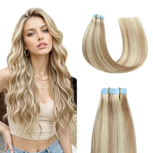 Miniatura 9 de Sunya Extensiones de cabello humano con punta en I Tip, 1.76 oz, 50 mechones por paquete, extensiones de cabello con queratina previamente unidas