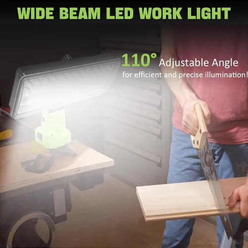 Miniatura 4 de Luces de trabajo LED inalámbricas de 6000 lm de 38 W, compatibles con batería Ryobi de 18 V/20 V, linterna portátil súper brillante, luz