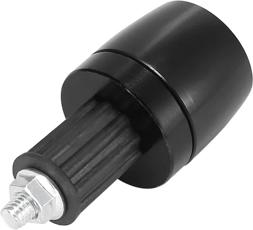 Miniatura 6 de Motoforti 2 unids Universal 0.709 in Manillar End Tapas Plug Bar End CNC Aleación de aluminio para motocicleta Negro