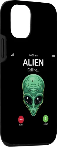 Miniatura 3 de iPhone 14 Pro Alien Is Calling Funny Alien Humor OVNI Prank Phone Call Case