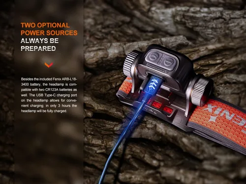Miniatura 6 de fenix HM65R-T v2.0 Nebula recargable ligero para correr, al aire libre, trabajo y linterna profesional