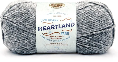 Miniatura 9 de Lion Brand Yarn Heartland Yarn - Hilo multicolor para tejer, tejer y tejer, paquete de 3, color congaree
