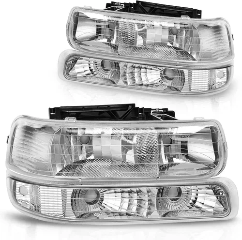 Miniatura 11 de DWVO Faros delanteros LED DRL compatibles con Chevy Silverado 1999-2002 1500 2500/2001-2002 Chevy Silverado 1500HD 2500HD 3500/2000-2006 Tahoe LED