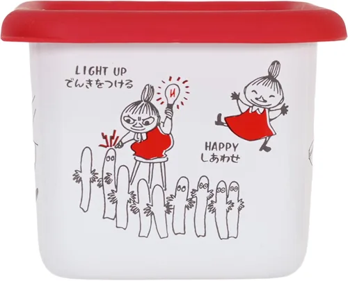 Miniatura 4 de Fuji Hollow MOYA-DS.R Moomin Arecole Deep Square Container, Small, 2.7 fl oz (0.7 L), Little Mi