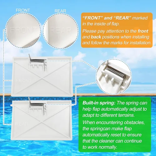 Miniatura 3 de El kit de afinación de limpiador de piscina AXW350 incluye AXV604WHP Wing Kit, AXV434WHP Flap y AXV414P Pod Shoe (paquete de 4) de repuesto
