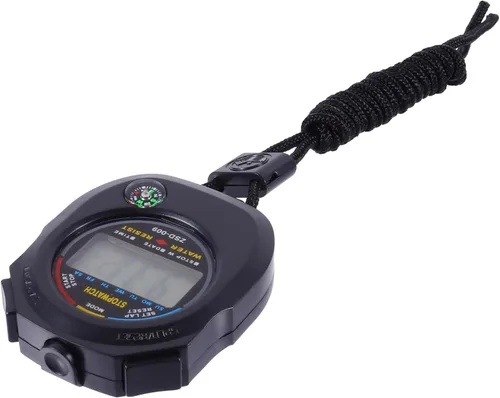ABOOFAN Cronómetro electrónico multifunción con pantalla LCD, temporizador de entrenamiento portátil ligero para carreras, correr, natación,