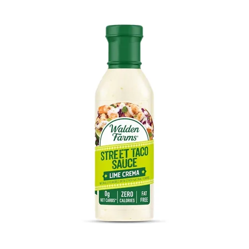 Miniatura 14 de Walden Farms Street Taco Sauce Lime Cream - Sin calorías, sin gluten, baja en carbohidratos, apta para dieta cetogénica, sin azúcar, sabor a crema